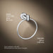 KOHLER K-97898 Kumin towel ring, polished chrome - view 5