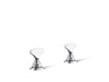 KOHLER K-98068-6 Artifacts T-handle bathroom sink faucet handles, polished chrome