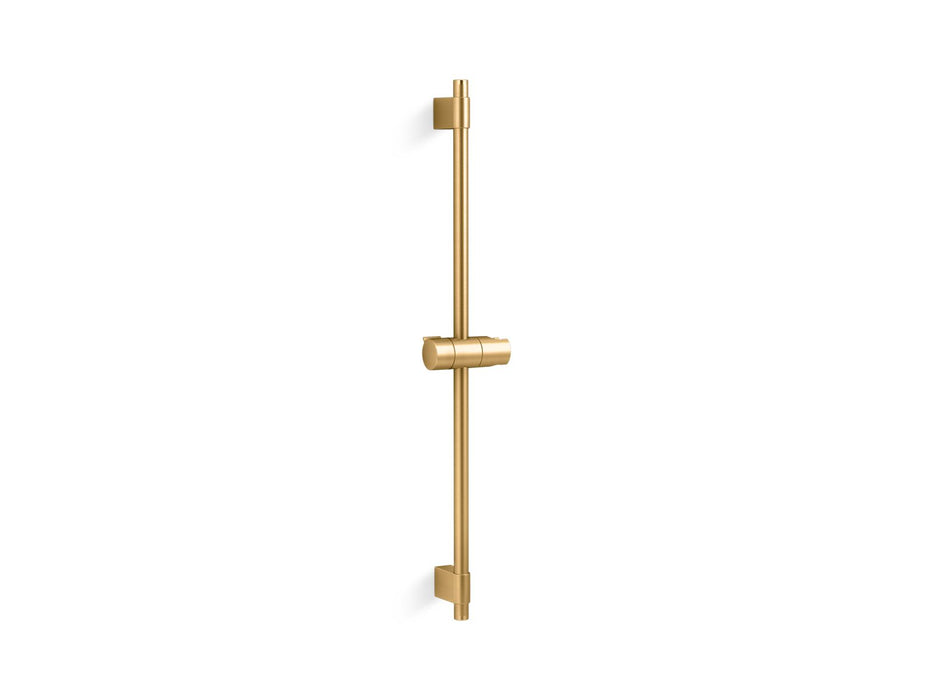 KOHLER K-98341 Awaken 24" shower slidebar, vibrant brushed moderne brass