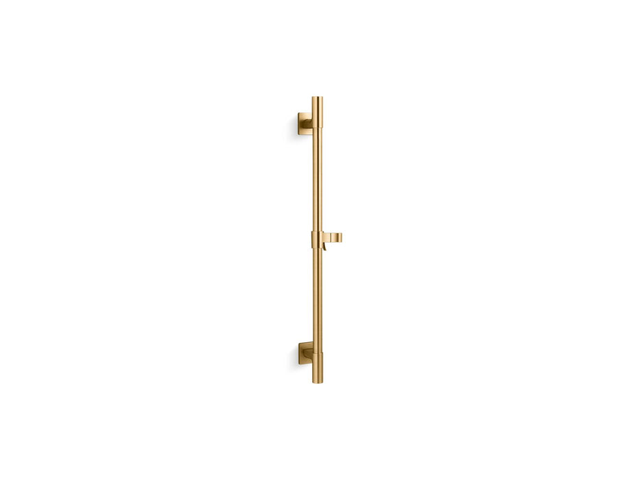 KOHLER K-98342 Awaken Deluxe slidebar, 24", vibrant brushed moderne brass