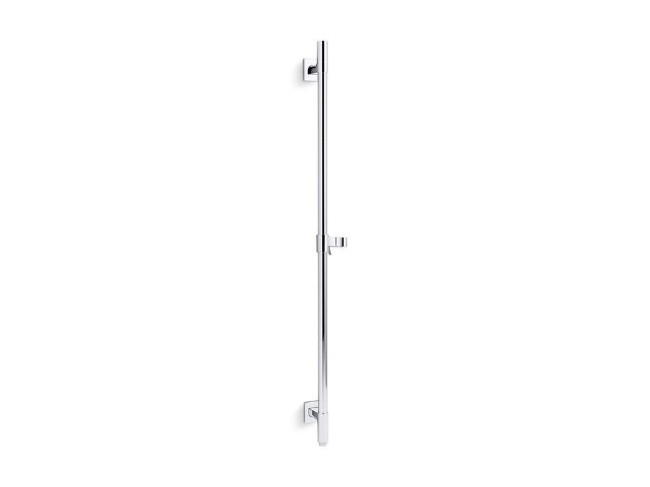 KOHLER K-98344 Awaken 36" deluxe slidebar with integrated water supply, polished chrome