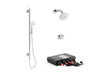 KOHLER K-98344 Awaken 36" deluxe slidebar with integrated water supply, polished chrome - view 2