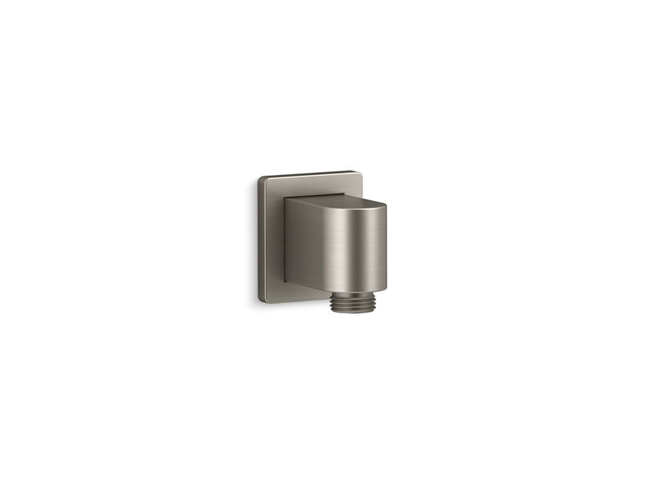KOHLER K-98351 Awaken Wall-mount supply elbow with check valve, vibrant brushed nickel