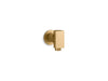 KOHLER K-98353 Exhale Wall-mount supply elbow with check valve, vibrant brushed moderne brass
