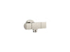 KOHLER K-98355 Exhale Wall-mount handshower holder with supply elbow and volume control, vibrant polished nickel