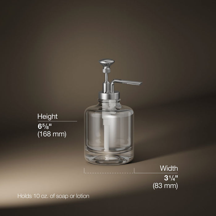 KOHLER K-98630 Artifacts Soap dispenser, polished chrome - view 4