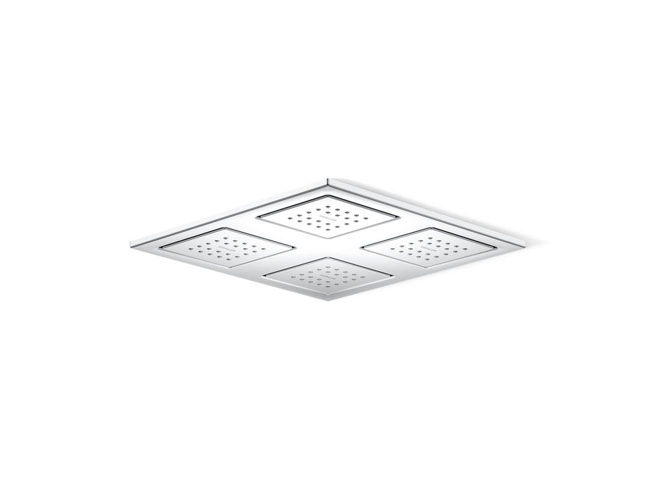 KOHLER K-98740 WaterTile Rain Overhead Shower Panel with Four 22-nozzle Sprayheads, polished chrome