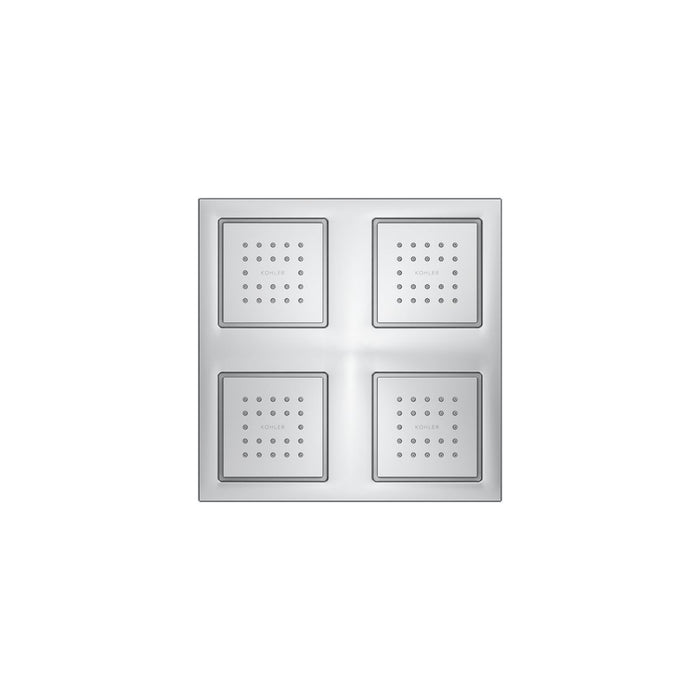 KOHLER K-98740 WaterTile Rain Overhead Shower Panel with Four 22-nozzle Sprayheads, polished chrome - view 3