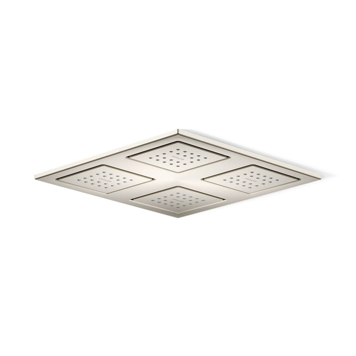 KOHLER K-98740 WaterTile Rain Overhead Shower Panel with Four 22-nozzle Sprayheads, vibrant brushed nickel - view 3