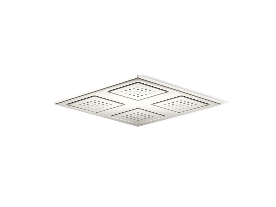 KOHLER K-98740 WaterTile Rain Overhead Shower Panel with Four 22-nozzle Sprayheads, vibrant polished nickel