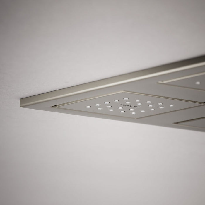 KOHLER K-98740 WaterTile Rain Overhead Shower Panel with Four 22-nozzle Sprayheads, vibrant polished nickel - view 5