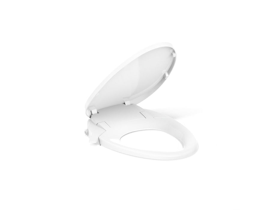 KOHLER K-98804-0 K-98804 PureWash M300 Elongated Manual Bidet Toilet Seat, white