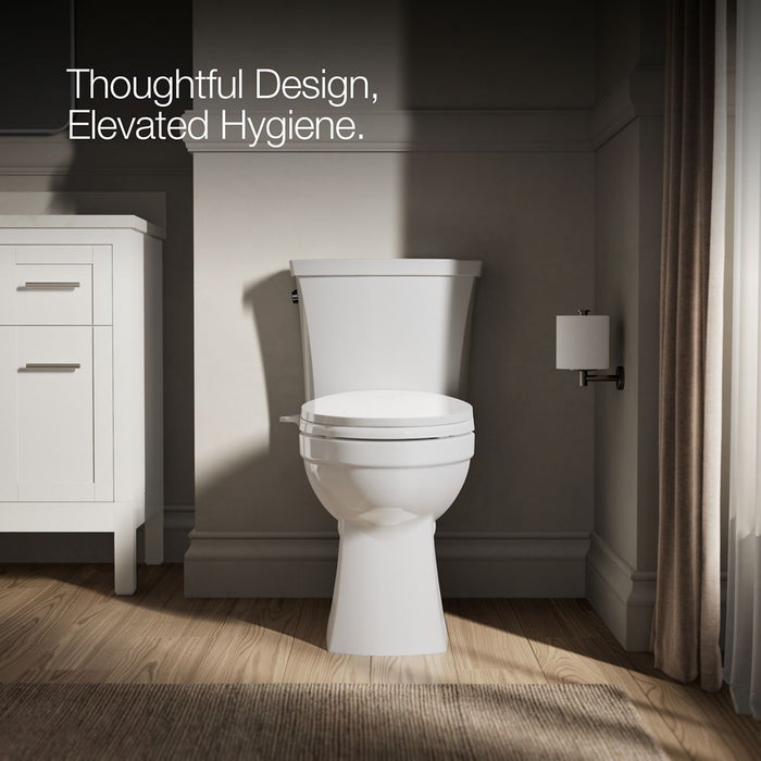 KOHLER K-98804-0 K-98804 PureWash M300 Elongated Manual Bidet Toilet Seat, white - view 4