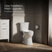 KOHLER K-98804-CP PureWash M300 Elongated manual bidet toilet seat, white - view 3