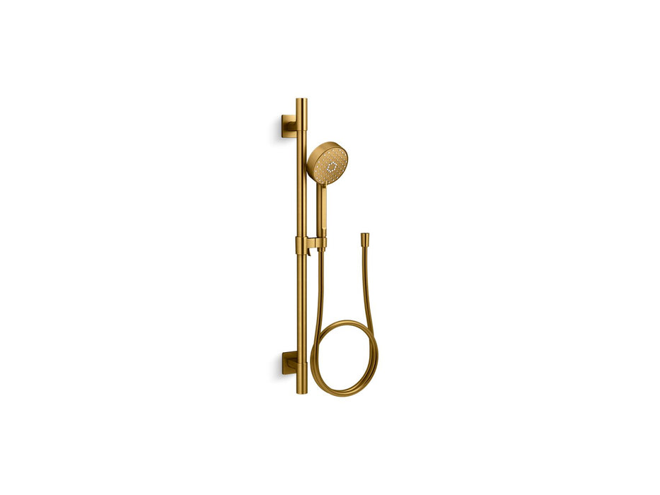 KOHLER K-99242 Awaken G110 30" Deluxe Four-function Handshower Kit, 2.5 GPM, vibrant brushed moderne brass