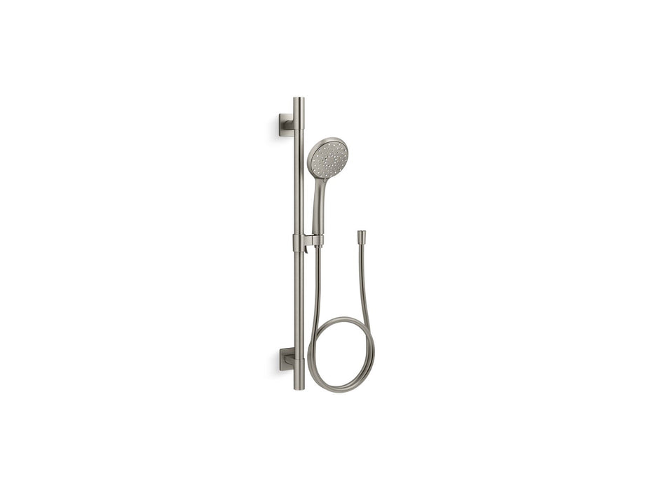 KOHLER K-99243 Awaken B110 30" Deluxe Four-function Handshower Kit, 2.5 GPM, vibrant brushed nickel