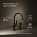 KOHLER K-99262 Artifacts Single-handle kitchen sink faucet with two-function sprayhead, matte black - view 2