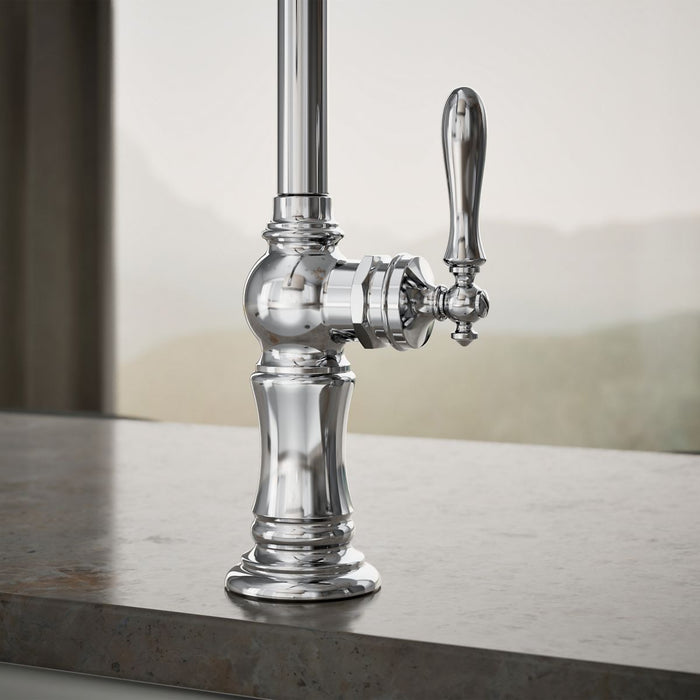 KOHLER K-99262 Artifacts Single-handle kitchen sink faucet with two-function sprayhead