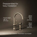 KOHLER K-99262 Artifacts Single-handle kitchen sink faucet with two-function sprayhead, vibrant brushed bronze - view 2