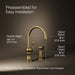 KOHLER K-99262 Artifacts Single-handle kitchen sink faucet with two-function sprayhead, vibrant brushed moderne brass -...