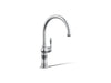 KOHLER K-99263 Artifacts Single-handle kitchen sink faucet, polished chrome