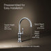 KOHLER K-99263 Artifacts Single-handle kitchen sink faucet, polished chrome - view 2