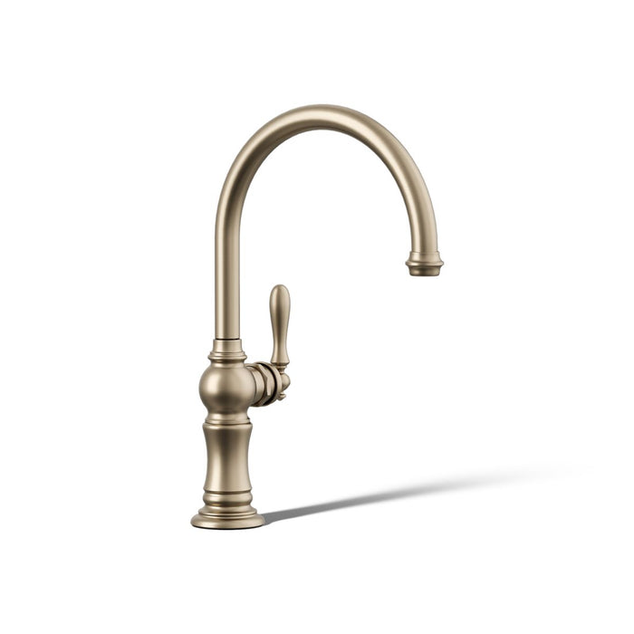 KOHLER K-99263 Artifacts Single-handle kitchen sink faucet, vibrant brushed bronze - view 2