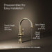 KOHLER K-99263 Artifacts Single-handle kitchen sink faucet, vibrant french gold - view 5