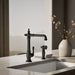 KOHLER K-99265 Artifacts Single-handle kitchen sink faucet with side sprayer, matte black - view 3