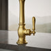 KOHLER K-99265 Artifacts Single-handle kitchen sink faucet with side sprayer, vibrant brushed moderne brass - view 2
