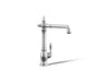 KOHLER K-99266 Artifacts Single-handle kitchen sink faucet, polished chrome