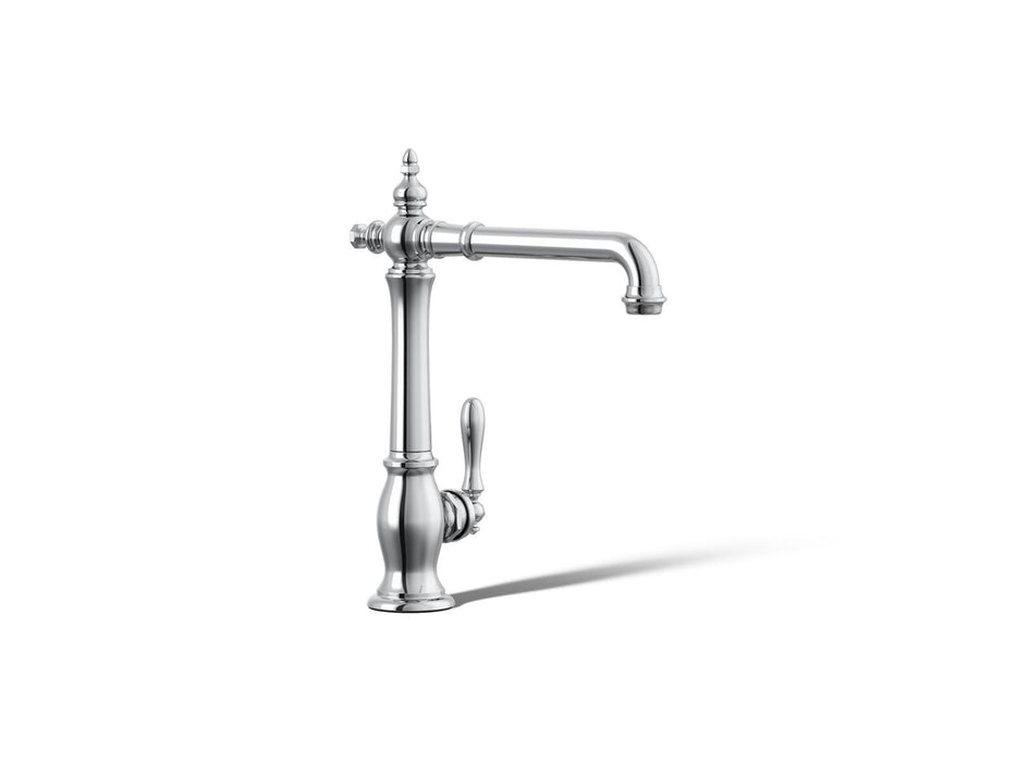 KOHLER K-99266 Artifacts Single-handle kitchen sink faucet, polished chrome