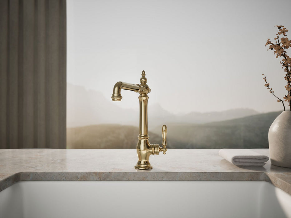 KOHLER K-99266 Artifacts Single-handle kitchen sink faucet, vibrant french gold - view 2