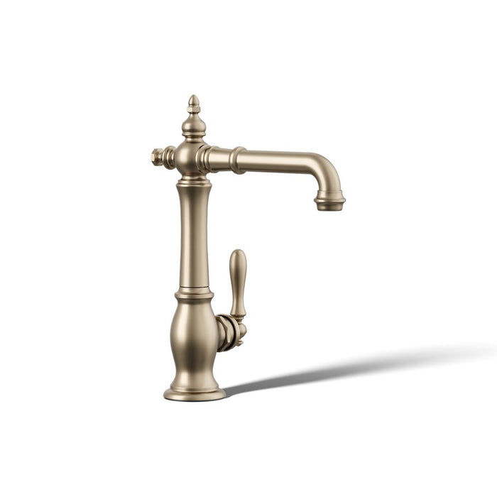 KOHLER K-99267 Artifacts Single-handle bar sink faucet, vibrant brushed bronze - view 2