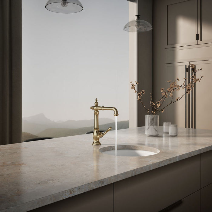 KOHLER K-99267 Artifacts Single-handle bar sink faucet, vibrant french gold - view 3