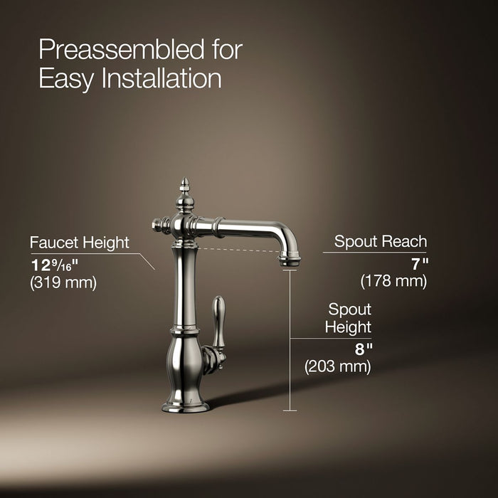 KOHLER K-99267 Artifacts Single-handle bar sink faucet