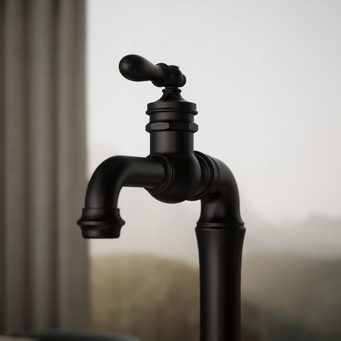 KOHLER K-99268 Artifacts Gentleman's Single-handle bar sink faucet, matte black - view 5