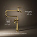 KOHLER K-99271 Artifacts Deck-mount pot filler, vibrant brushed moderne brass - view 4