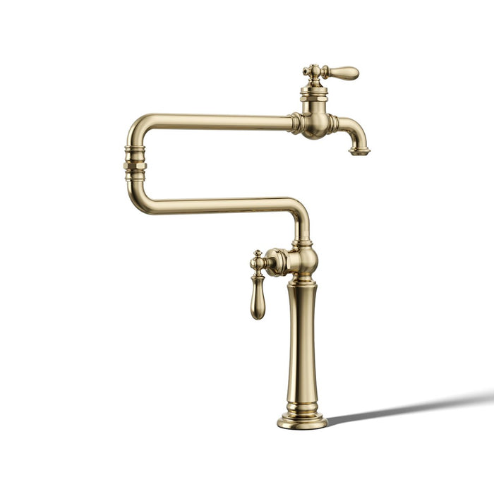 KOHLER K-99271 Artifacts Deck-mount pot filler, vibrant french gold - view 3