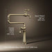 KOHLER K-99271 Artifacts Deck-mount pot filler, vibrant french gold - view 4