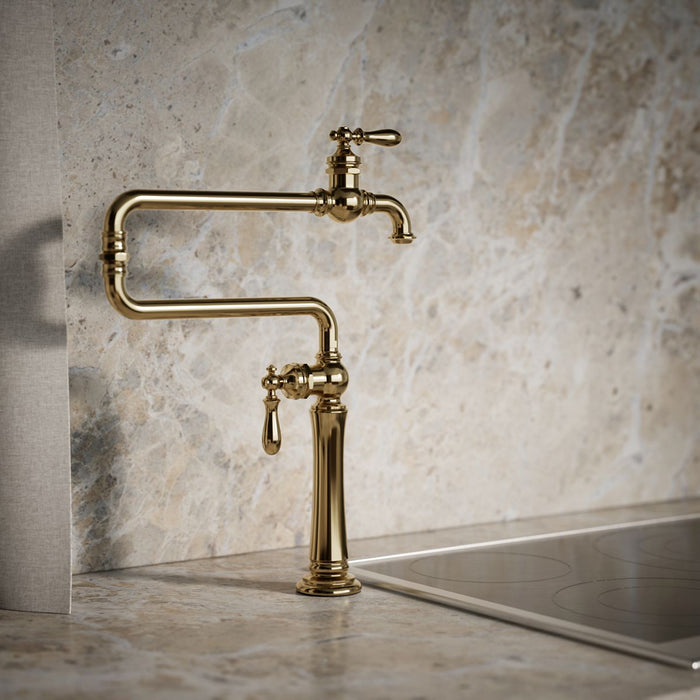 KOHLER K-99271 Artifacts Deck-mount pot filler, vibrant french gold - view 5