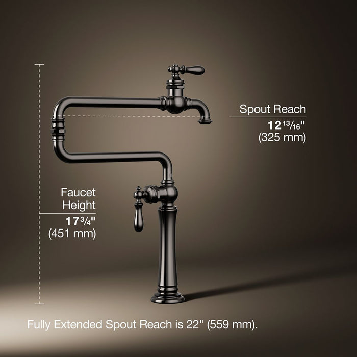 KOHLER K-99271 Artifacts Deck-mount pot filler