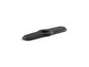 KOHLER K-99272 3-hole kitchen faucet escutcheon, matte black