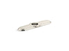 KOHLER K-99272 3-hole kitchen faucet escutcheon, vibrant polished nickel