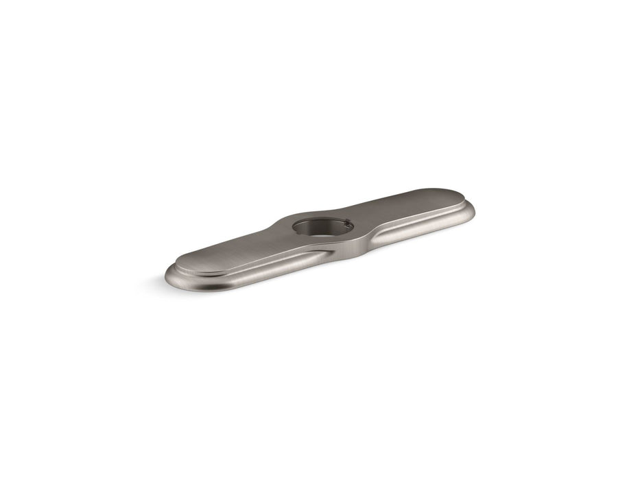 KOHLER K-99272 3-hole kitchen faucet escutcheon, vibrant stainless