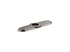 KOHLER K-99272 3-hole kitchen faucet escutcheon, vibrant titanium