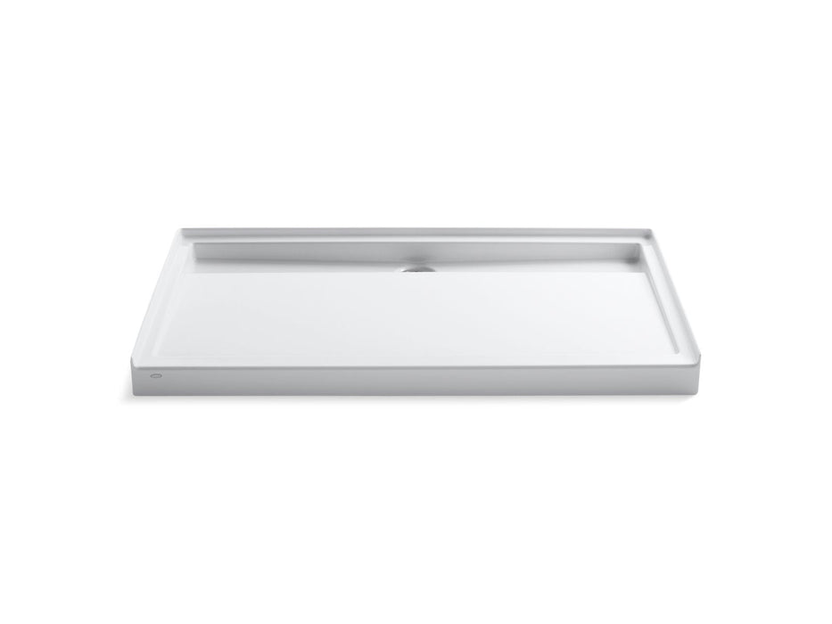KOHLER K-9928 Groove 60" x 36" alcove shower base, center drain, white