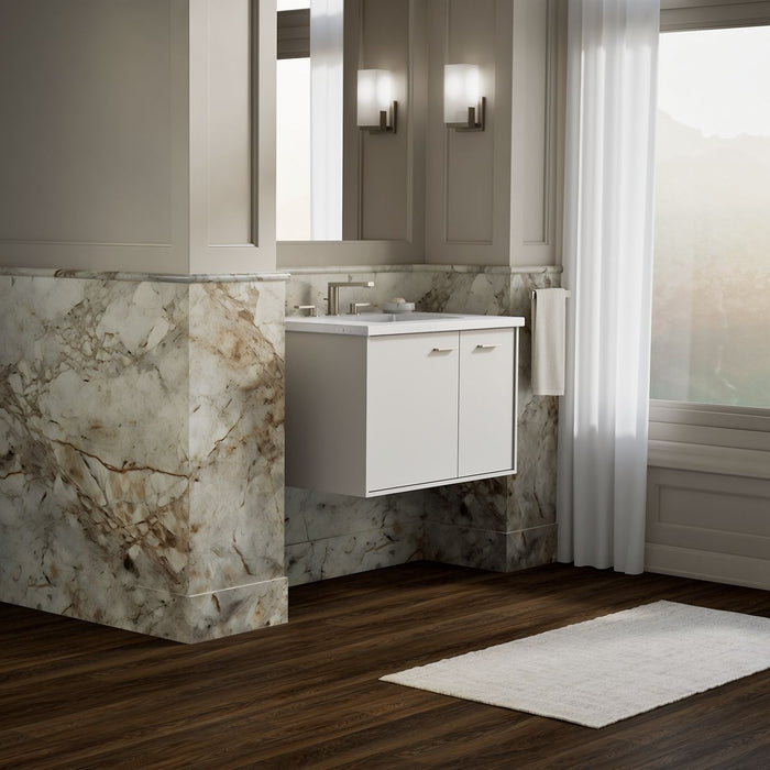 KOHLER K-99541-R Jute 30" wall-hung bathroom vanity cabinet, linen white - view 4