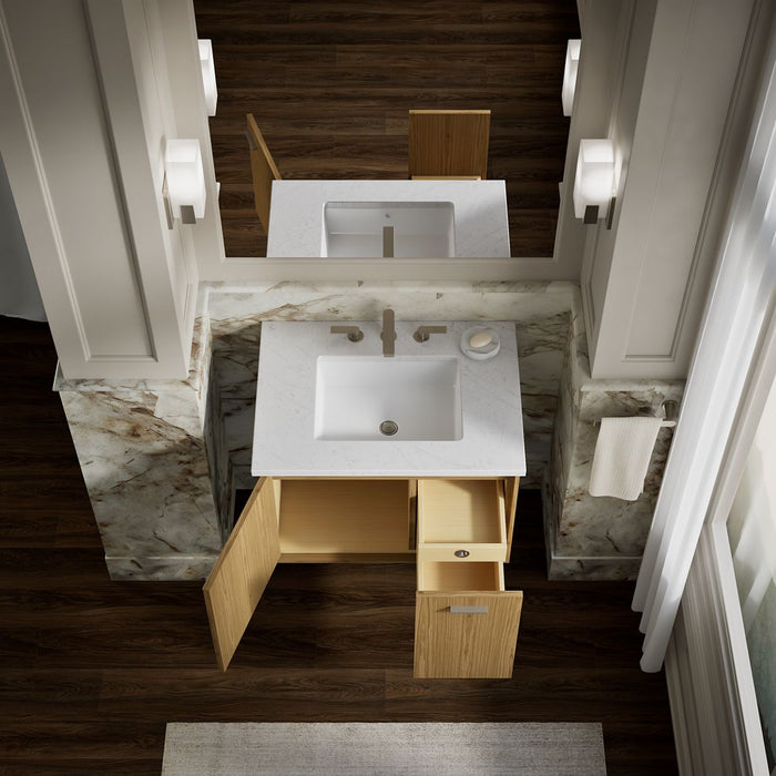 KOHLER K-99541-R Jute 30" wall-hung bathroom vanity cabinet, walnut flax - view 4