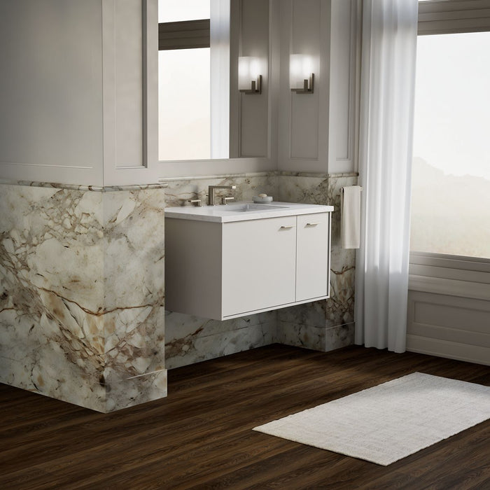 KOHLER K-99543-R Jute 36" wall-hung bathroom vanity cabinet, linen white - view 5